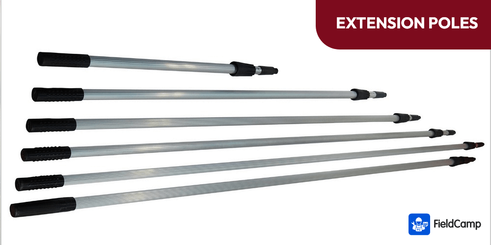 Extension poles - one of the best window washing tools