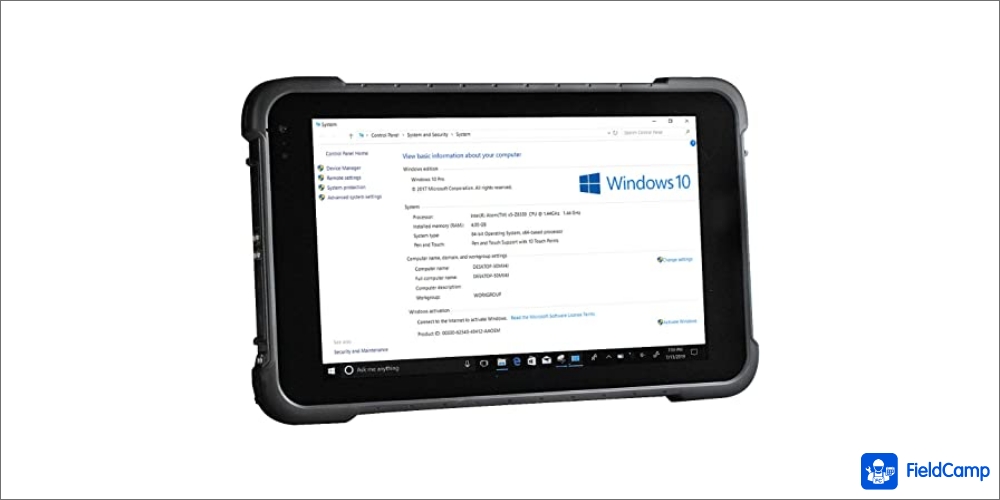 Vanquisher Ultra Rugged Tablet for service technicians